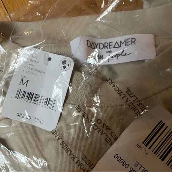 Daydreamer for Free People The Doors Love Rolled Sleeve Tee NWT SOLD OUT Sz M - Picture 5 of 6